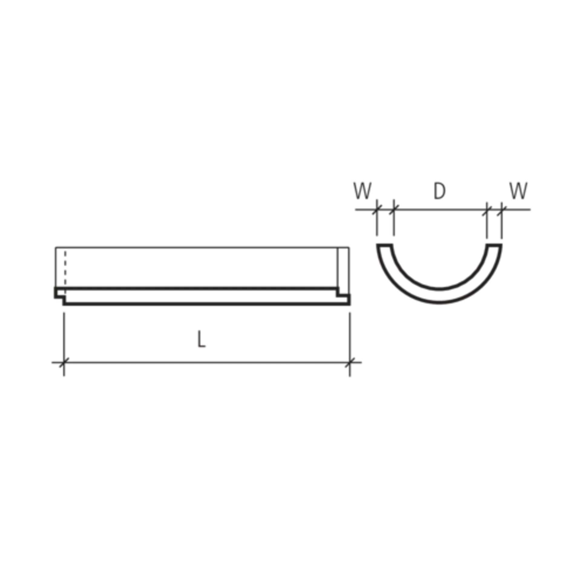 Halbschalen ohne Fuss unbewehrt