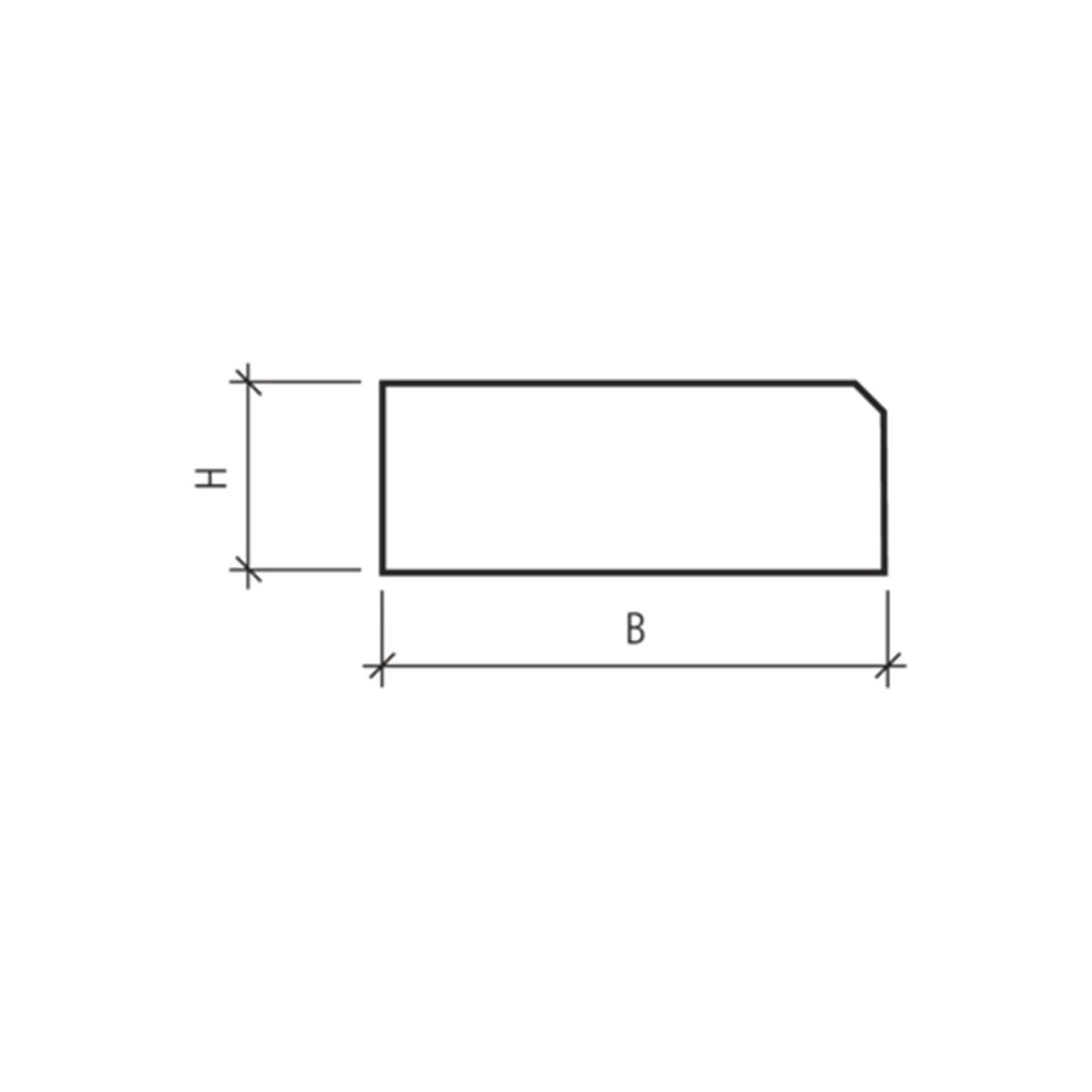FINALGO Vakuum Blockstufen gefast gestrahlt
