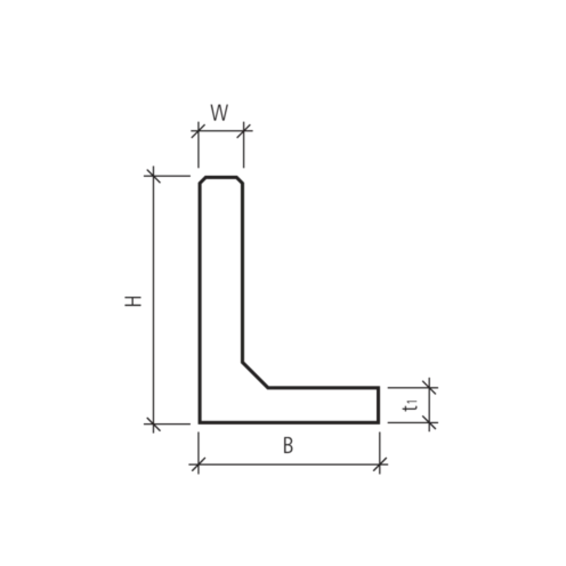 TRIPLA Winkelplatten gestrahlt