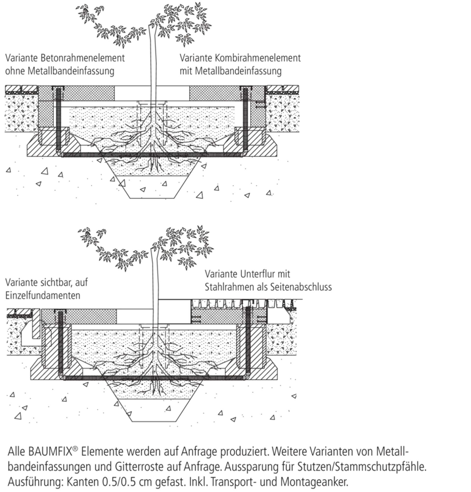 Entourages d'arbres BAUMFIX<sup>®</sup>