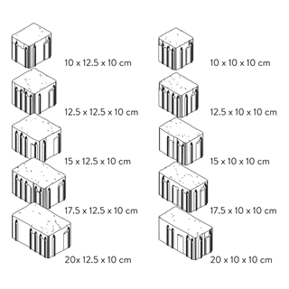 Pavé FRIEDA<sup>®</sup> FORTE  arêtes cassées