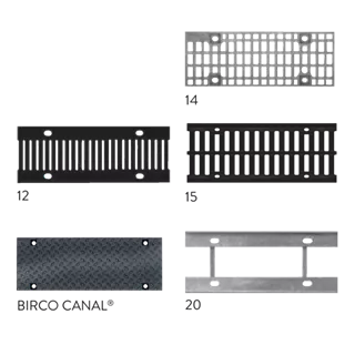 BIRCOsir<sup>®</sup> Rinnen NW 100 Abdeckungen