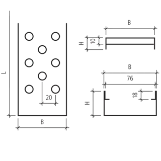 Cunette TERRAZZA DN 125
