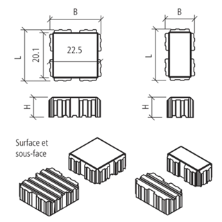 VS 5<sup>®</sup> Schwerlastökosteine mit 5-facher Verschiebe sicherung