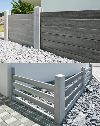 BOSCUS Betonbretter mit Holz- oder Rillenstruktur