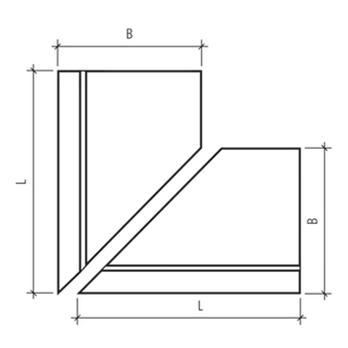 EXACTA® Winkelplatten Eckstücke gestrahlt