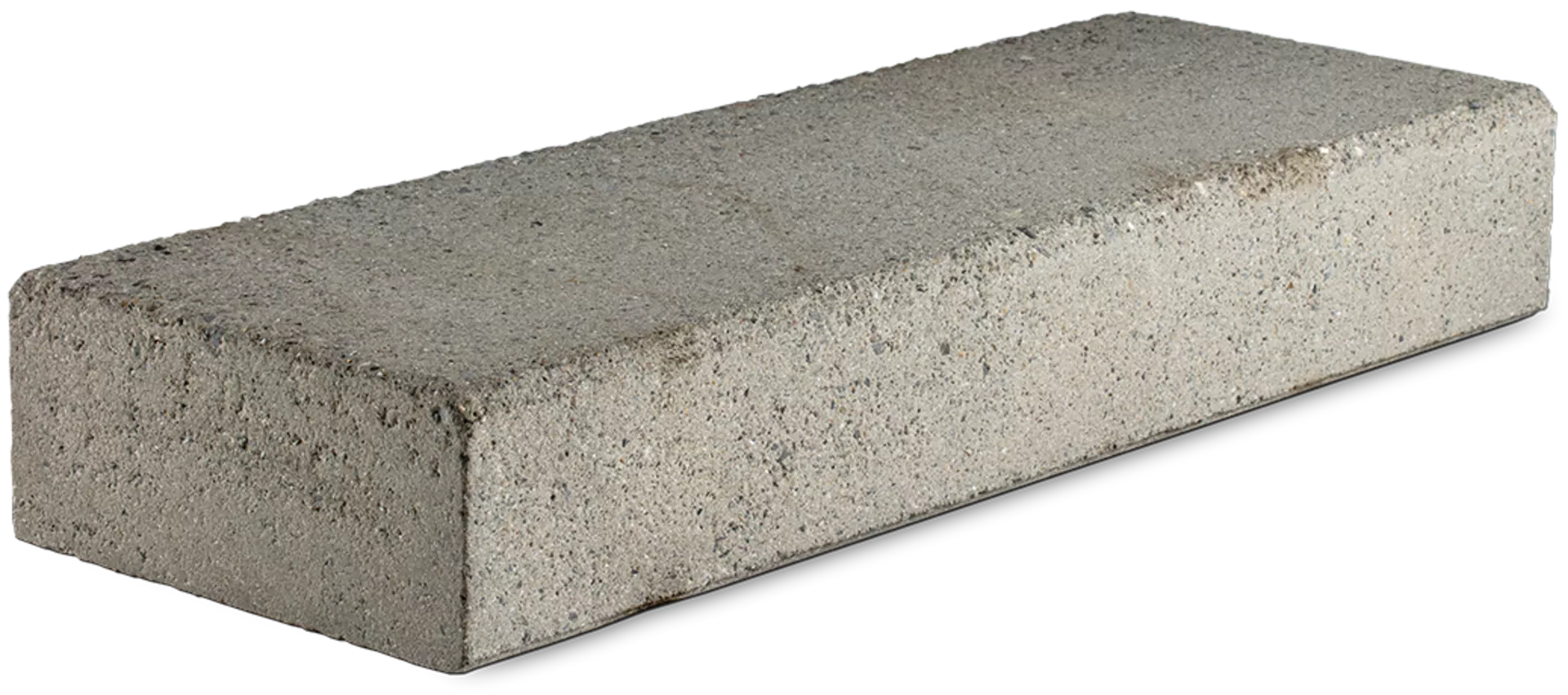 FINALGO Vakuum Blockstufe grau 2-seitig gestrahlt stirnseitig gefast L 100 cm B 35 cm H 15 cm