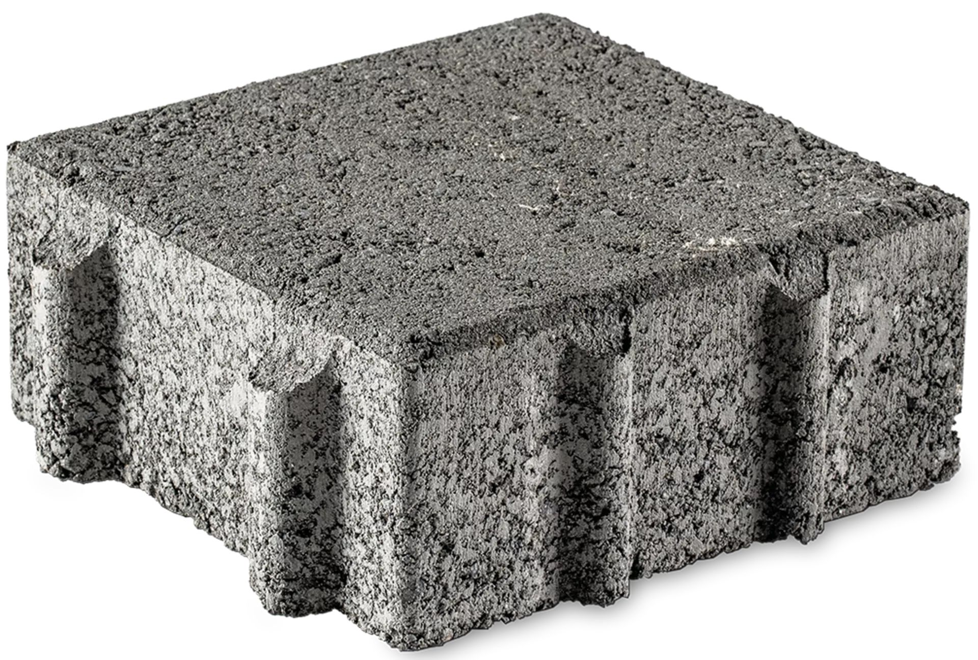 CLASSIC SPLITT Ökostein mit Nocken grau glatt gefast L 20 cm B 20 cm H 8 cm