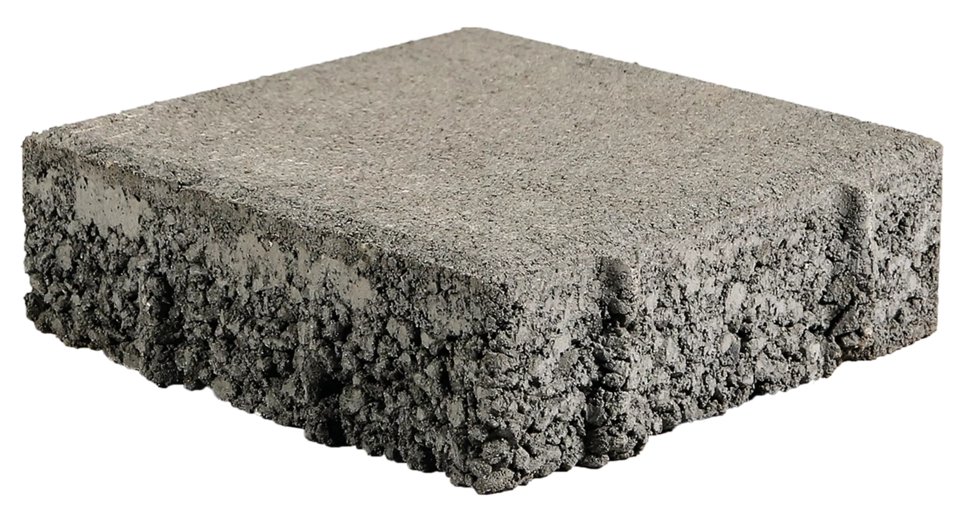 CLASSIC DRAIN Ökostein mit Nocken grau glatt leicht gefast L 20 cm B 20 cm H 8 cm