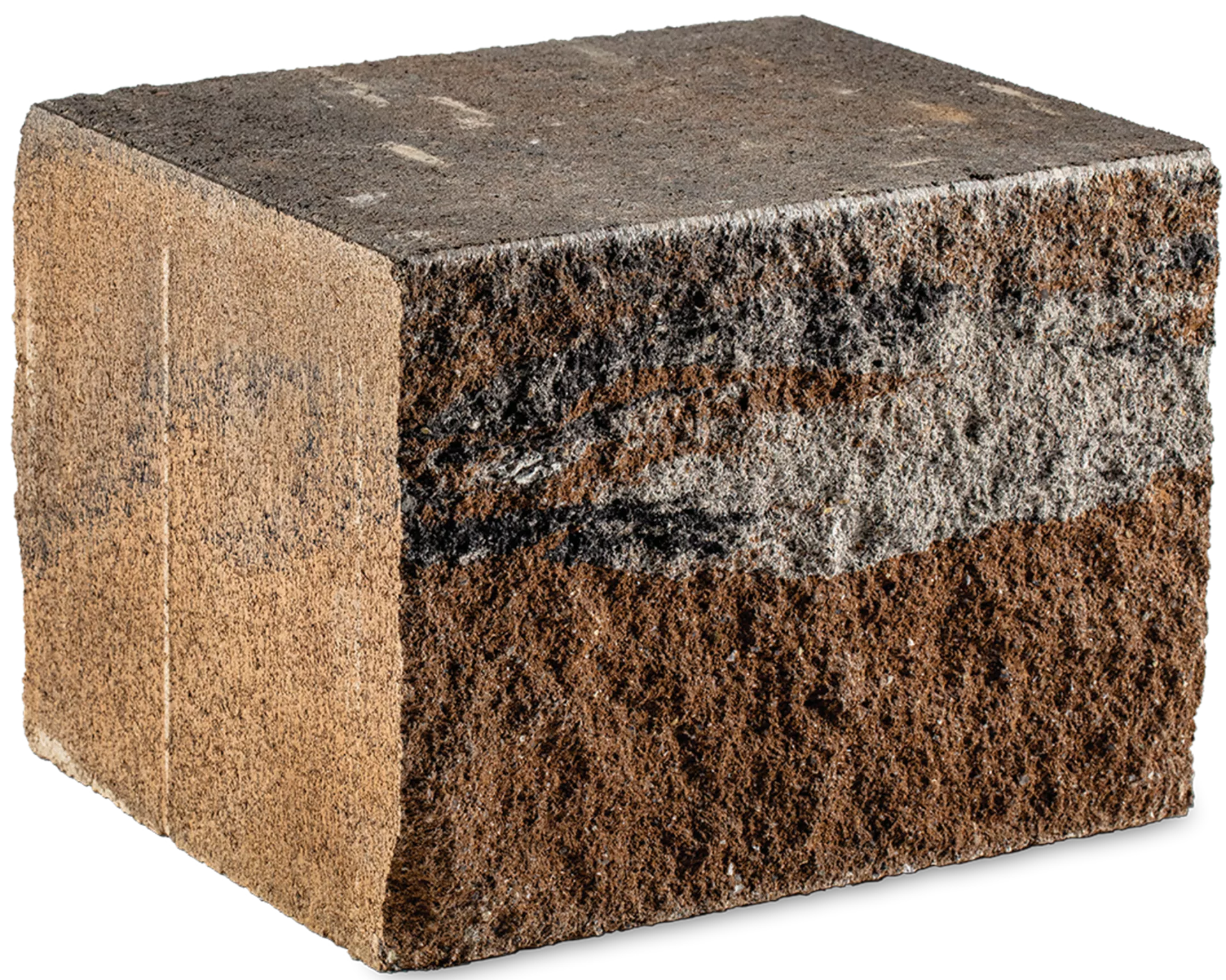 SANTURO Spaltstein-Landhausmauer Typ 3 2-seitig gespalten muschelkalk L 30-50 cm B 25 cm H 22.5 cm