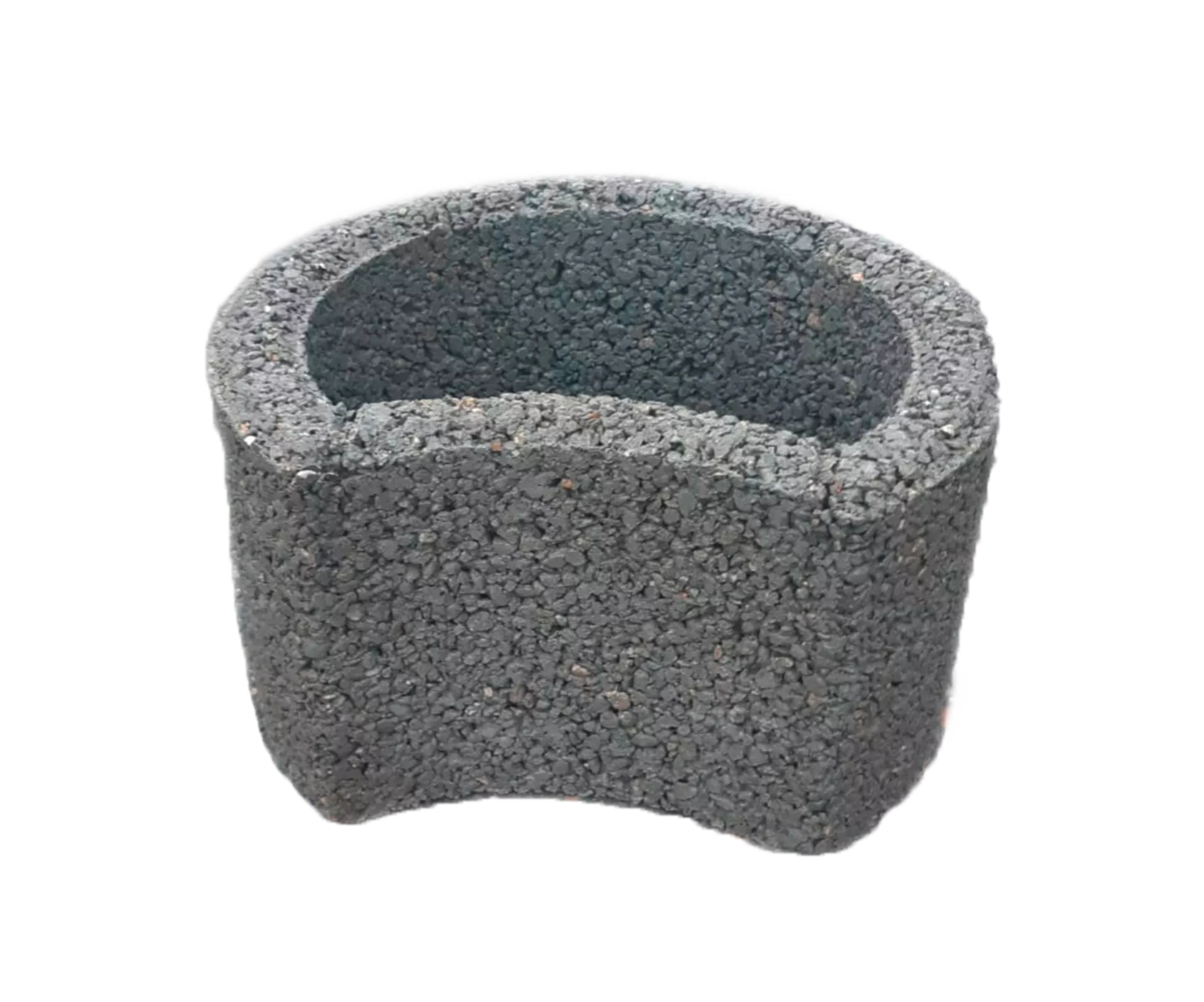 PARADISO Böschungsstein granit grau haufwerksporig gefast L 35 cm B 31.5 cm H 20 cm