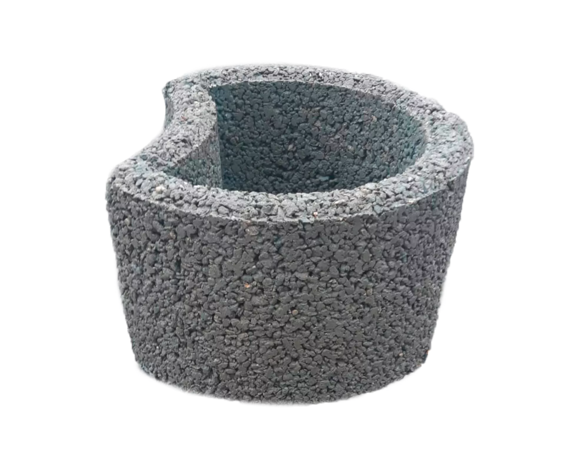 PARADISO Böschungsstein granit grau haufwerksporig gefast L 35 cm B 31.5 cm H 20 cm