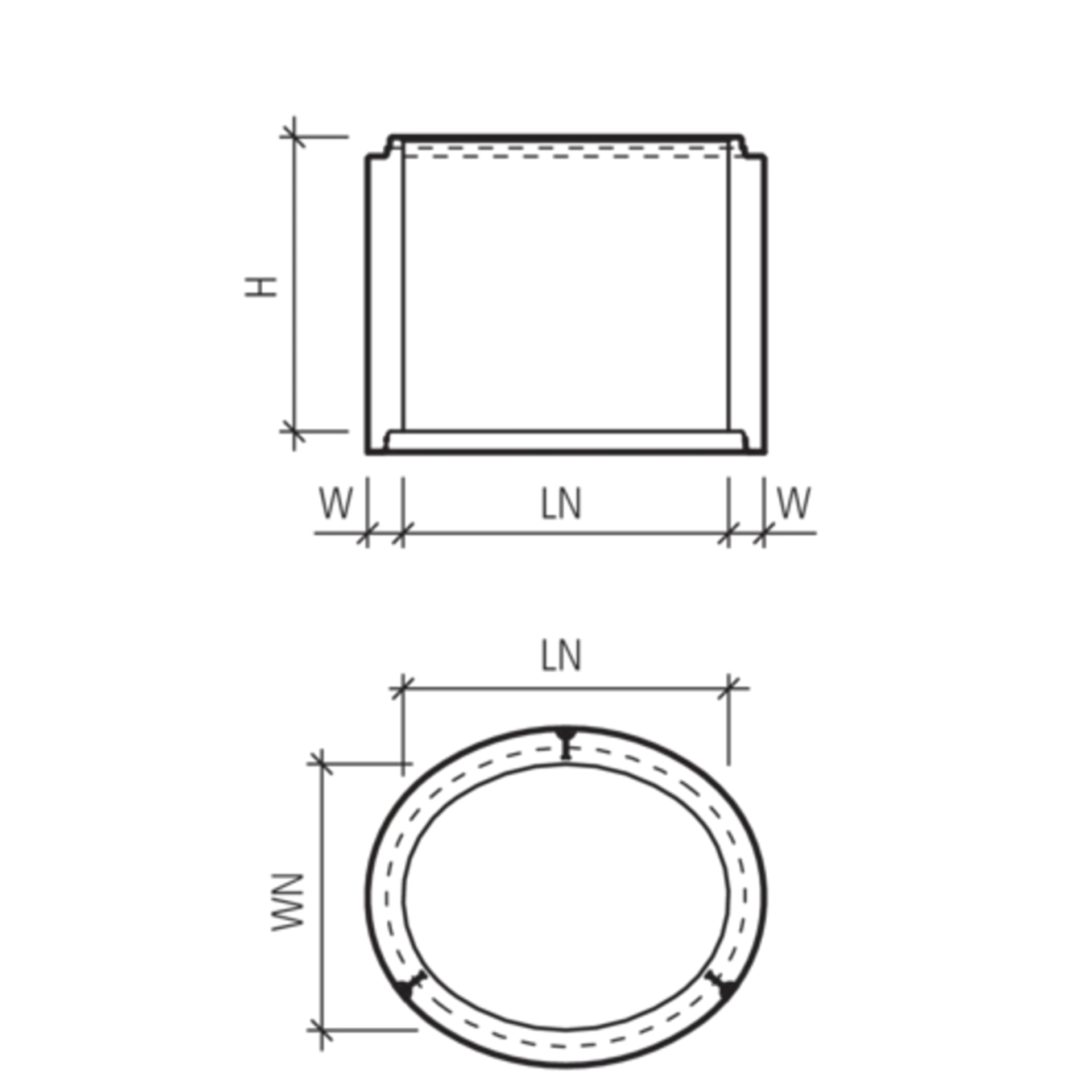 CENTUB<sup>®</sup> Schachtringe unbewehrt oval