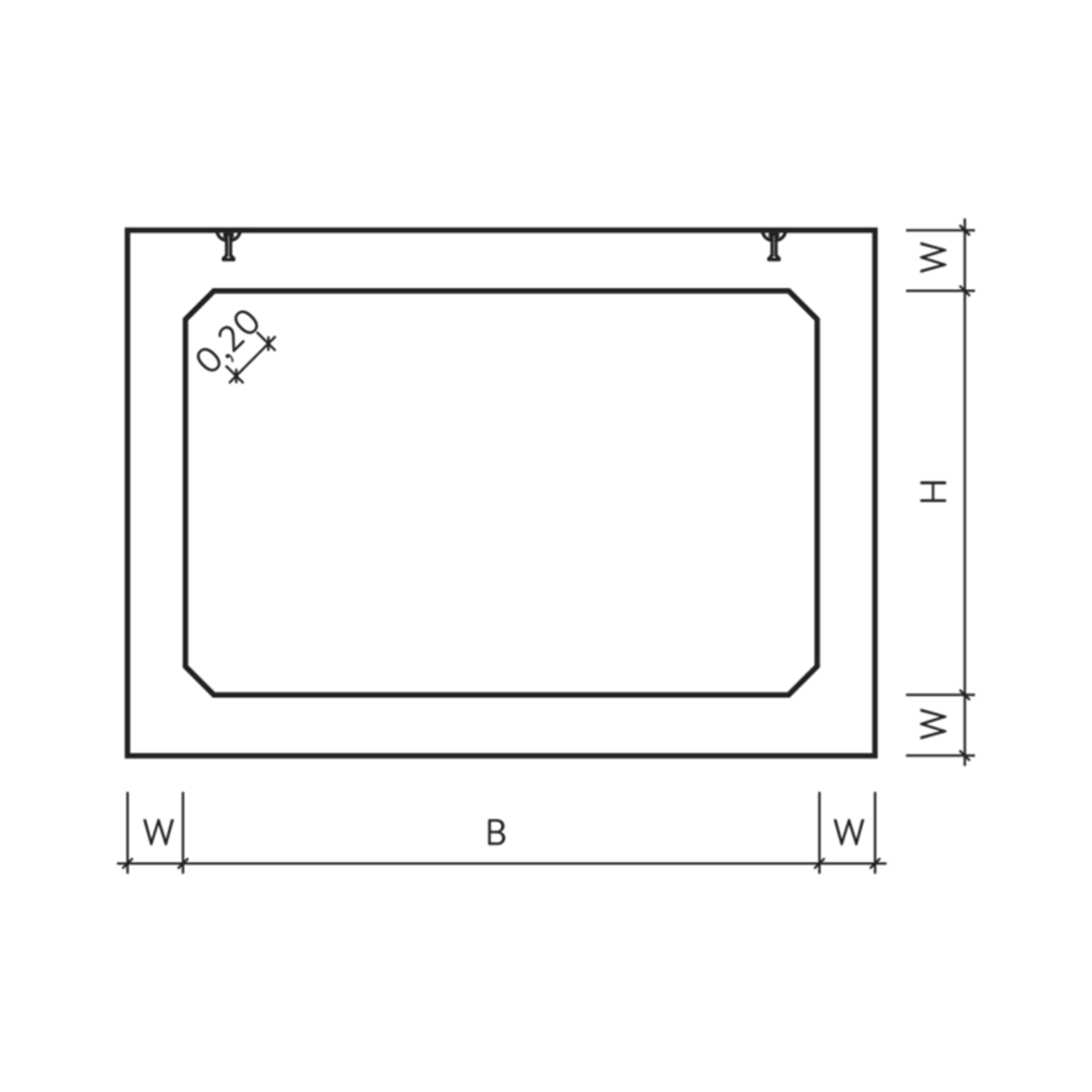 Rechteck-Rahmenprofile