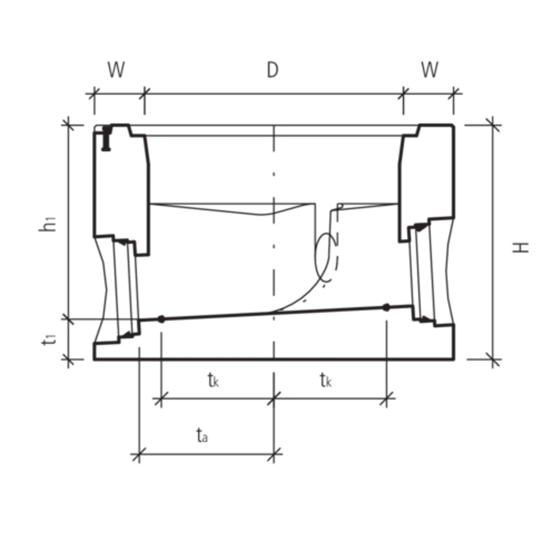 CREMA Massschachtunterteile gegossen