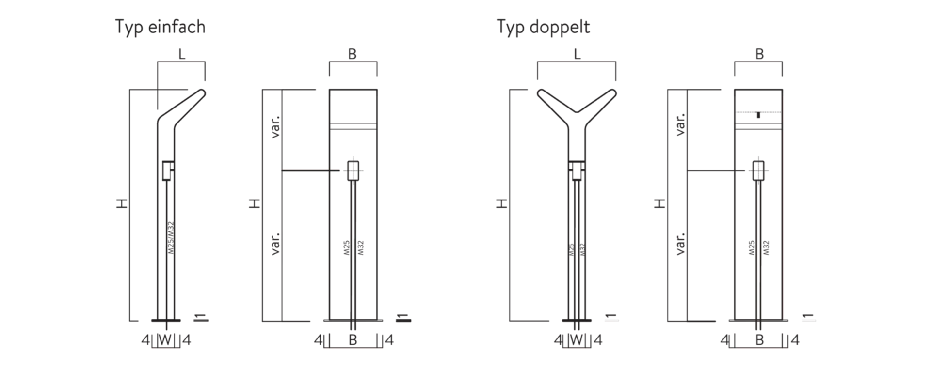 Betonelemente für Elektroladestationen