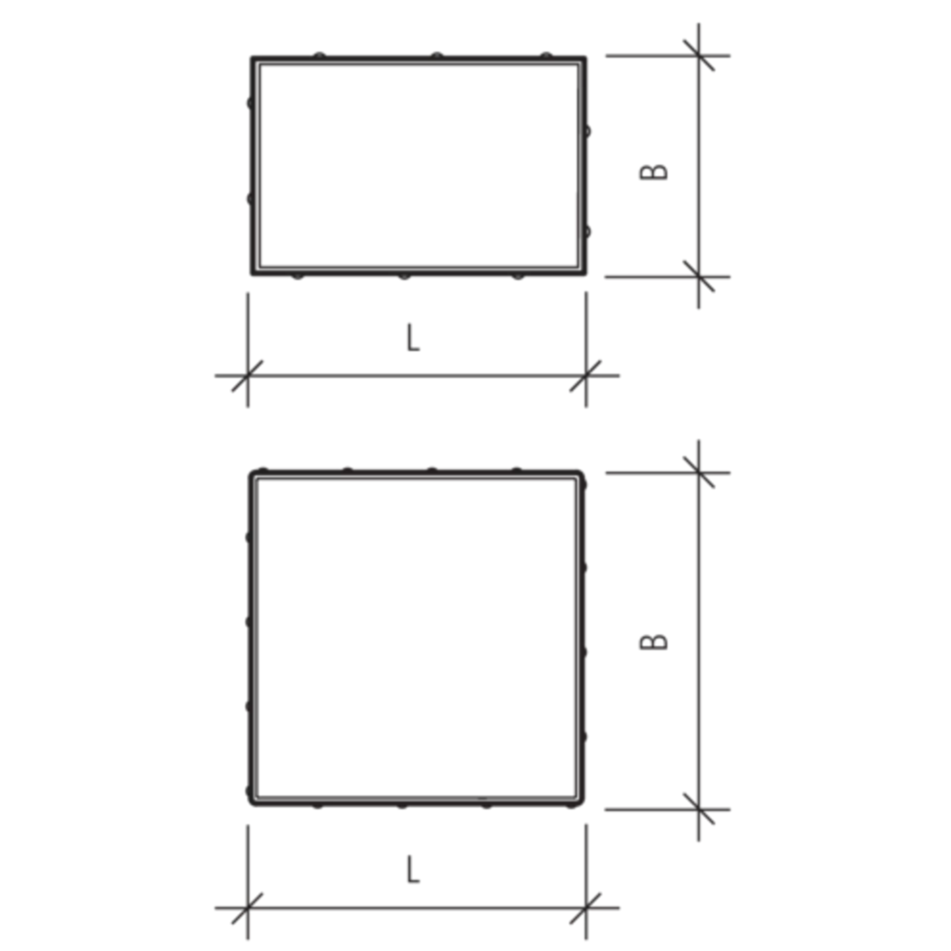 Schrittplatten mit Nocken