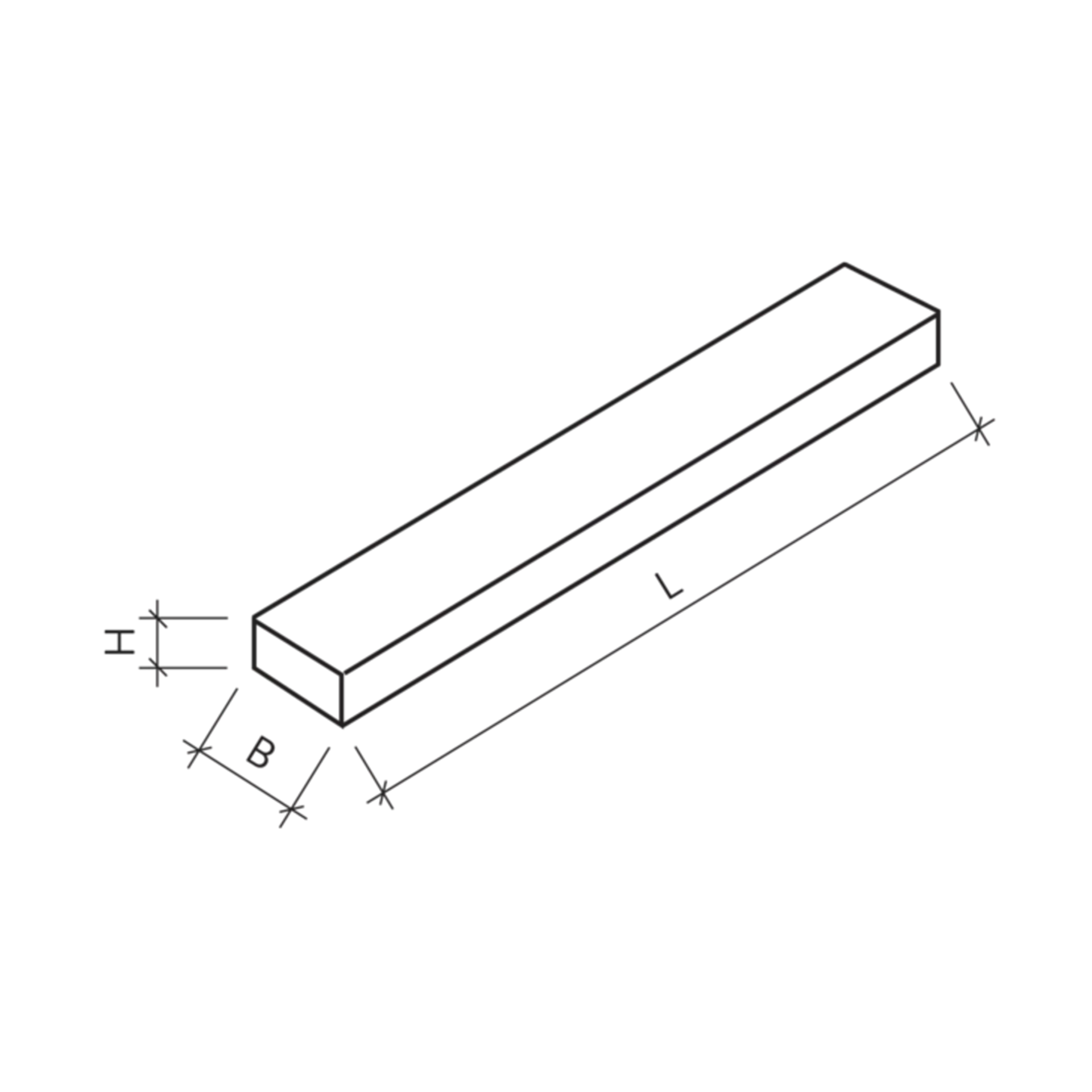 Blockstufen zu Vierkantelementen