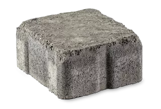 FRIEDA DRAIN Ökostein perlgrau strukturiert Kanten gebrochen L 13.8-16.8 cm B 15.1 cm H 7 cm