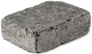 TEGULA Pflasterstein grau glatt Kanten gebrochen L 22 cm B 16 cm H 6 cm