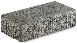 RAINA Sickerstein fino mit Nocken grau haufwerksporig fein gefast L 20-40 cm B 15 cm H 8 cm