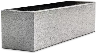 RESIDENZA Pflanzentrog rechteckig leventina grau gestrahlt L 150 cm B 50 cm H 50 cm W 5 cm