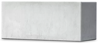 PARCO Pflanzentrog rechteckig grau glatt L 150 cm B 50 cm H 50 cm W 5 cm