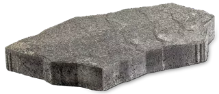 HACIENDA CAMINOS polygonales Plattensystem terra-grau strukturiert gefast H 5.5 cm