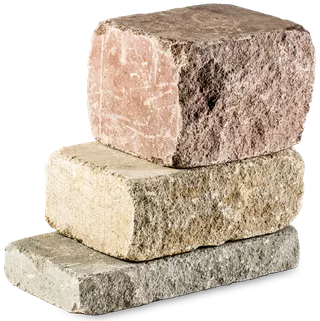 SANTURO Burgruinenmauer 2-seitig gespalten Burgruinen-Mix L 30-50 cm B 25 cm