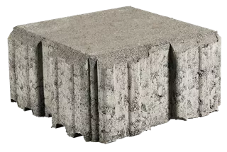 VS 5 Schwerlast Ökostein mit Verschiebesicherung englisch pal. grau glatt gefast L 22.5 cm B 22.5 cm H 10.8 cm