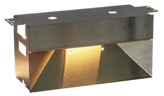 SANTURO Aussenleuchte aus Edelstahl Typ 2 LED-Technik L 30 cm B 12.5 cm H 15 cm