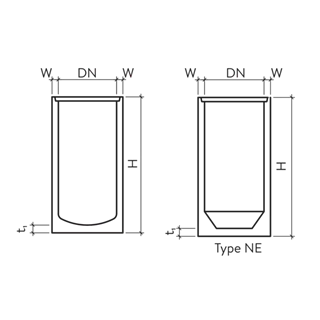 Strassenabläufe ohne Aussparung