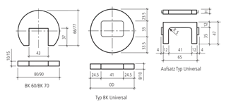Cadre béton type BK
