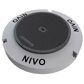NIVO höhenverstellbare Gussdeckel und Strassenroste mit Beto nrahmen