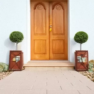 Dalles de jardin FINALGO VILLA vacuum chanfreinées