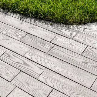 TERRA NOVA Gartenplatten mit Holzstruktur