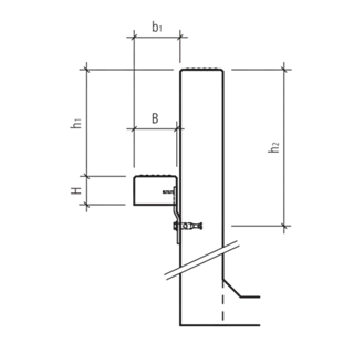 Perronwinkel Beton- und Gitterrostauftritte