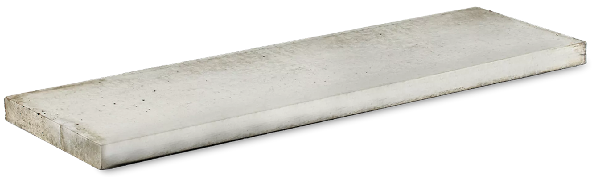 Betonbrett gegossen leicht bewehrt grau glatt vollkantig L 150 cm B 4 cm H 30 cm