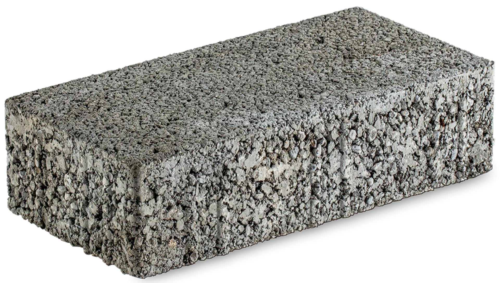 RAINA Sickerstein fino mit Nocken grau haufwerksporig fein gefast L 20-40 cm B 15 cm H 8 cm