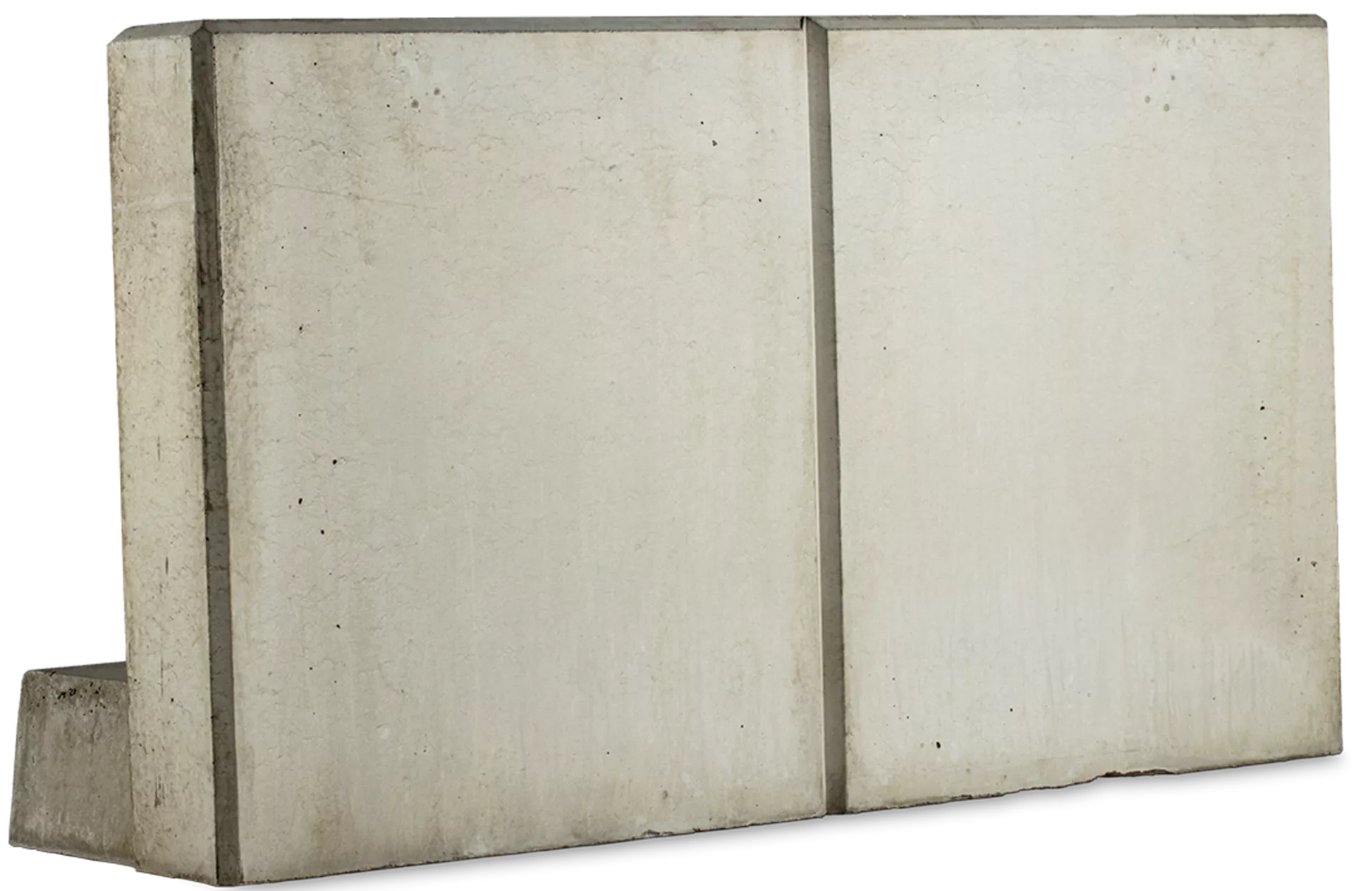 EXACTA Winkelplatte Typ 1 grau glatt gefast bewehrt L 99 cm B 45 cm H 80 cm W 12 cm