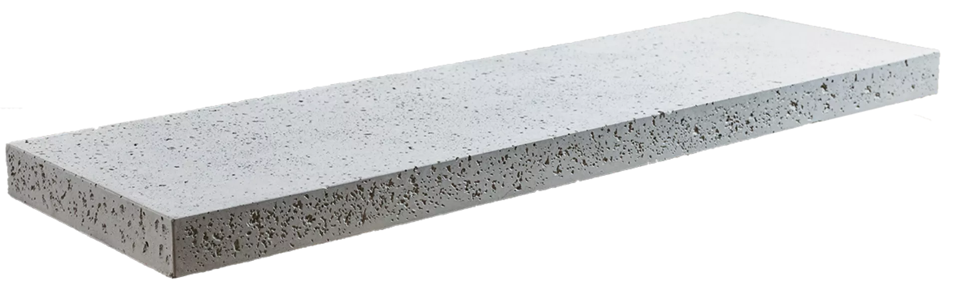 TRAVINA Gartenplatte grau strukturiert vollkantig L 99.5 cm B 49.5 cm H 5 cm