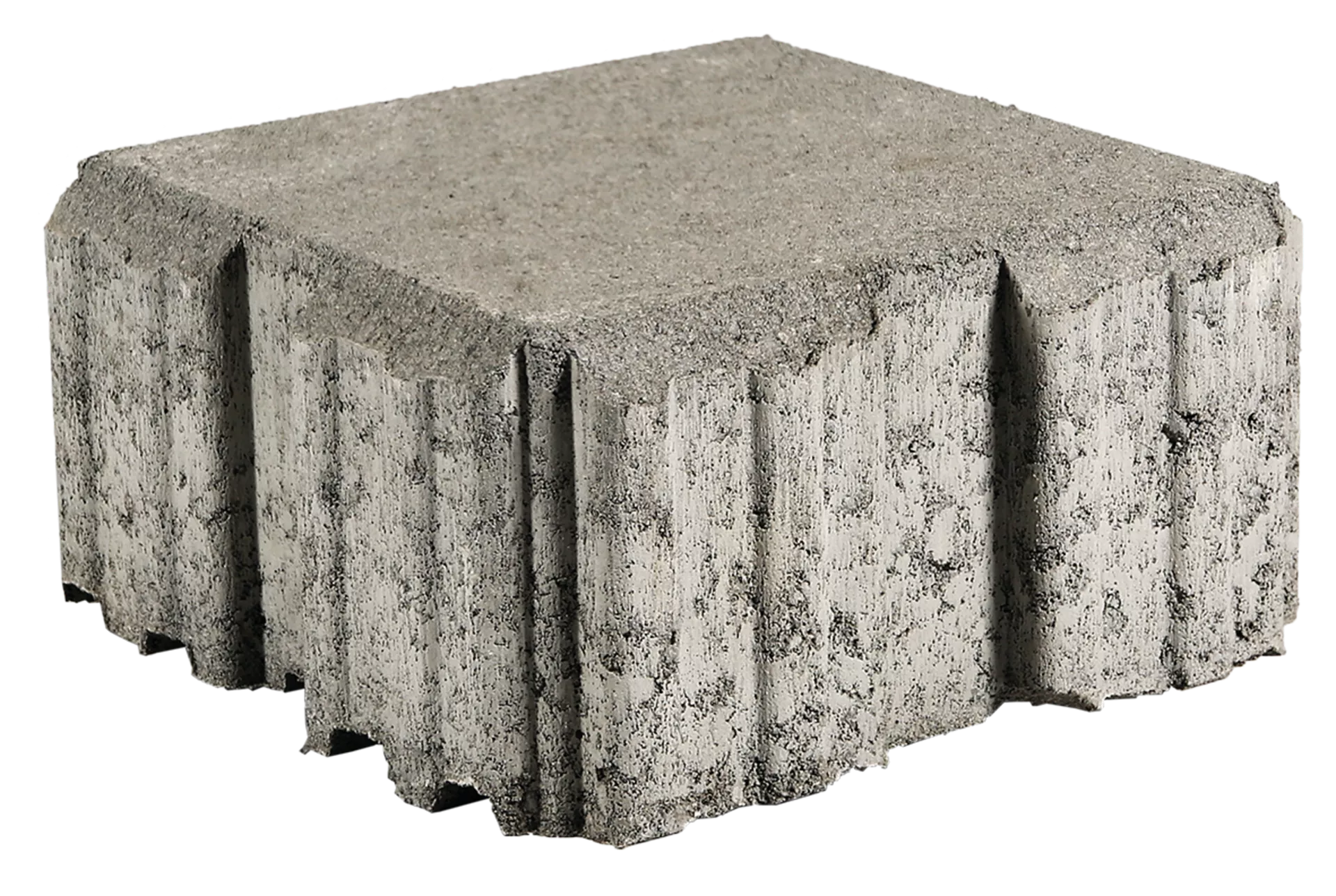 VS 5 Schwerlast Ökostein mit Verschiebesicherung englisch pal. grau glatt gefast L 22.5 cm B 22.5 cm H 10.8 cm