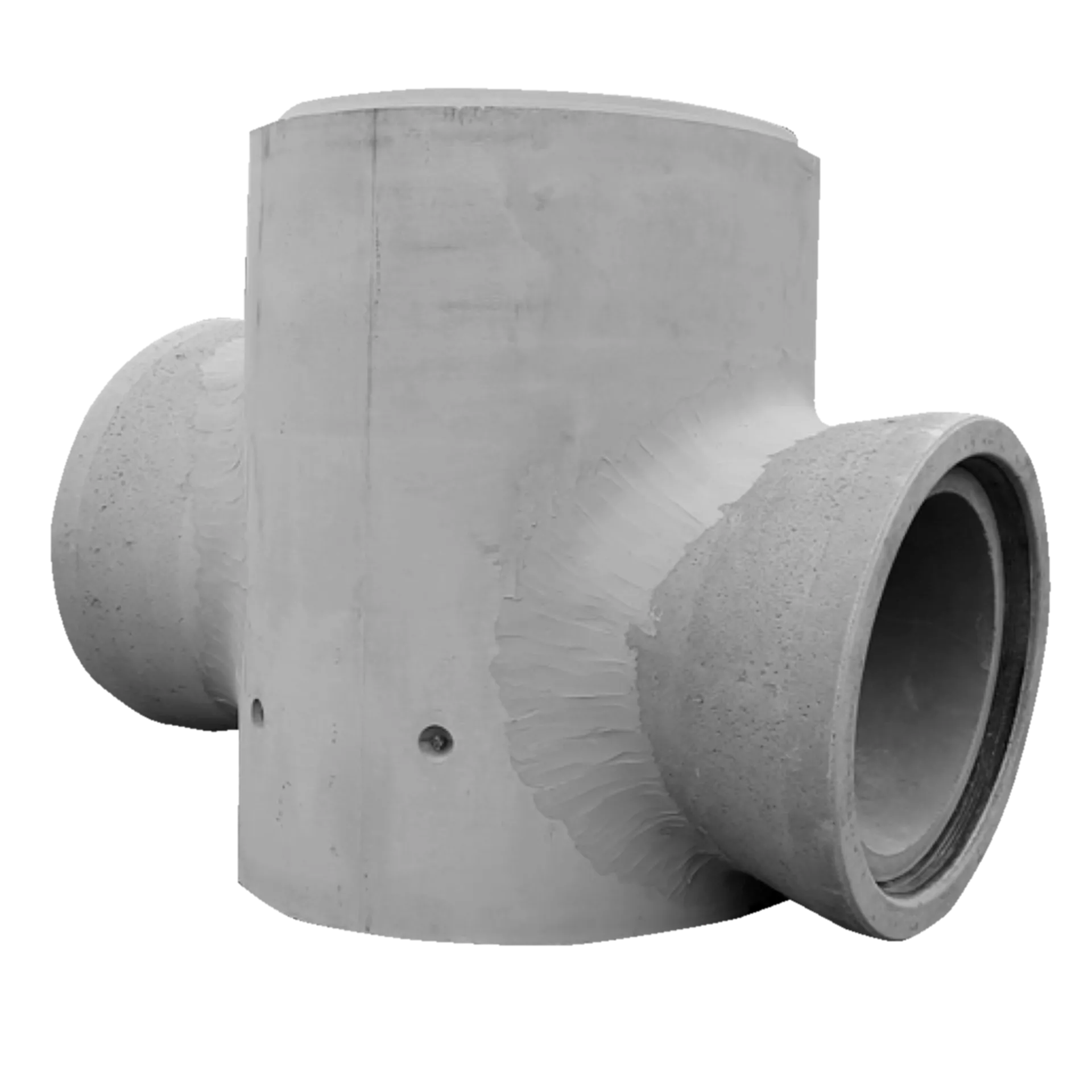 CENTUB Spezialschachtunterteil exkl. Anschlussformstücke DN 2000 H 2310 mm h1 2010 mm W 120 mm