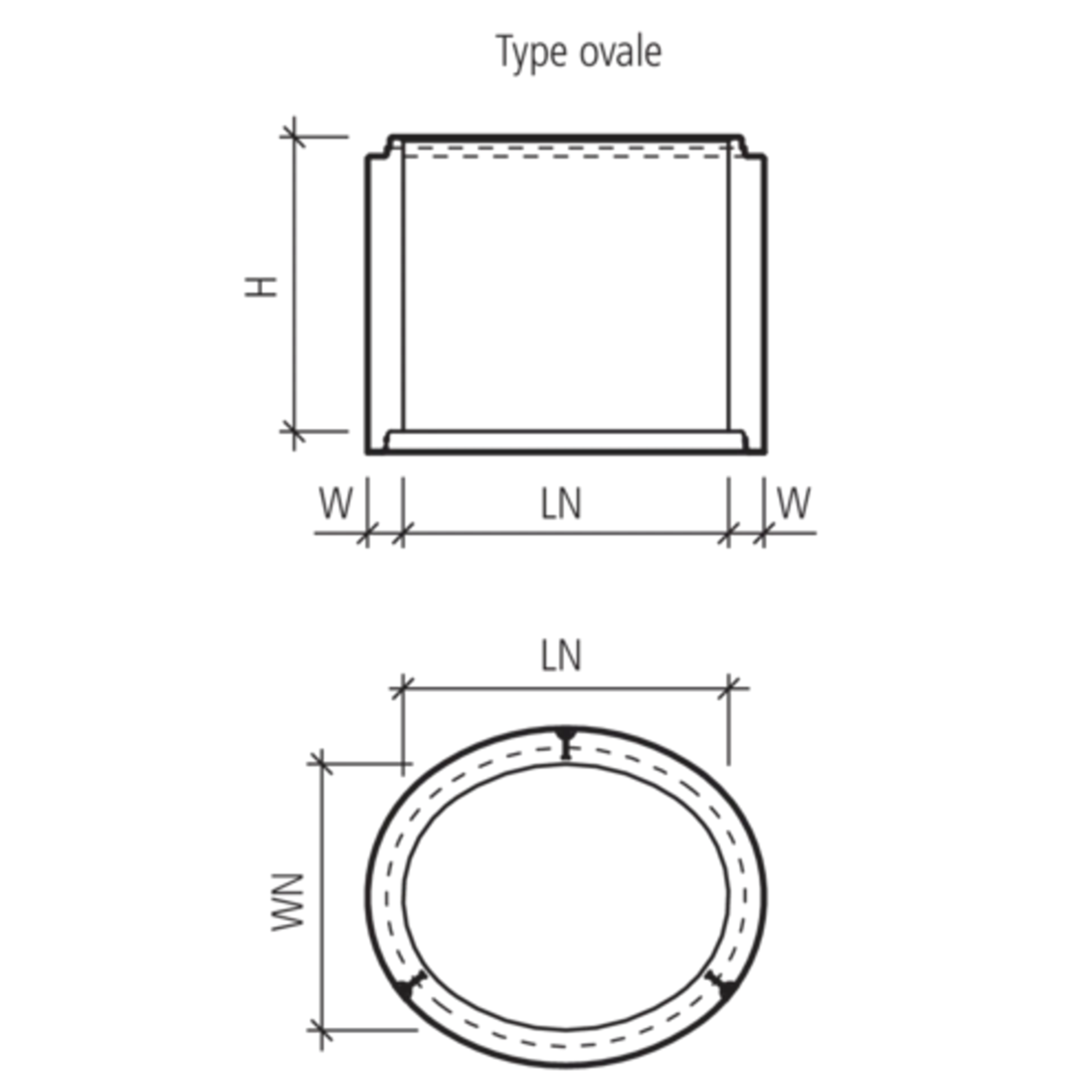 CENTUB<sup>®</sup> Schachtringe unbewehrt oval