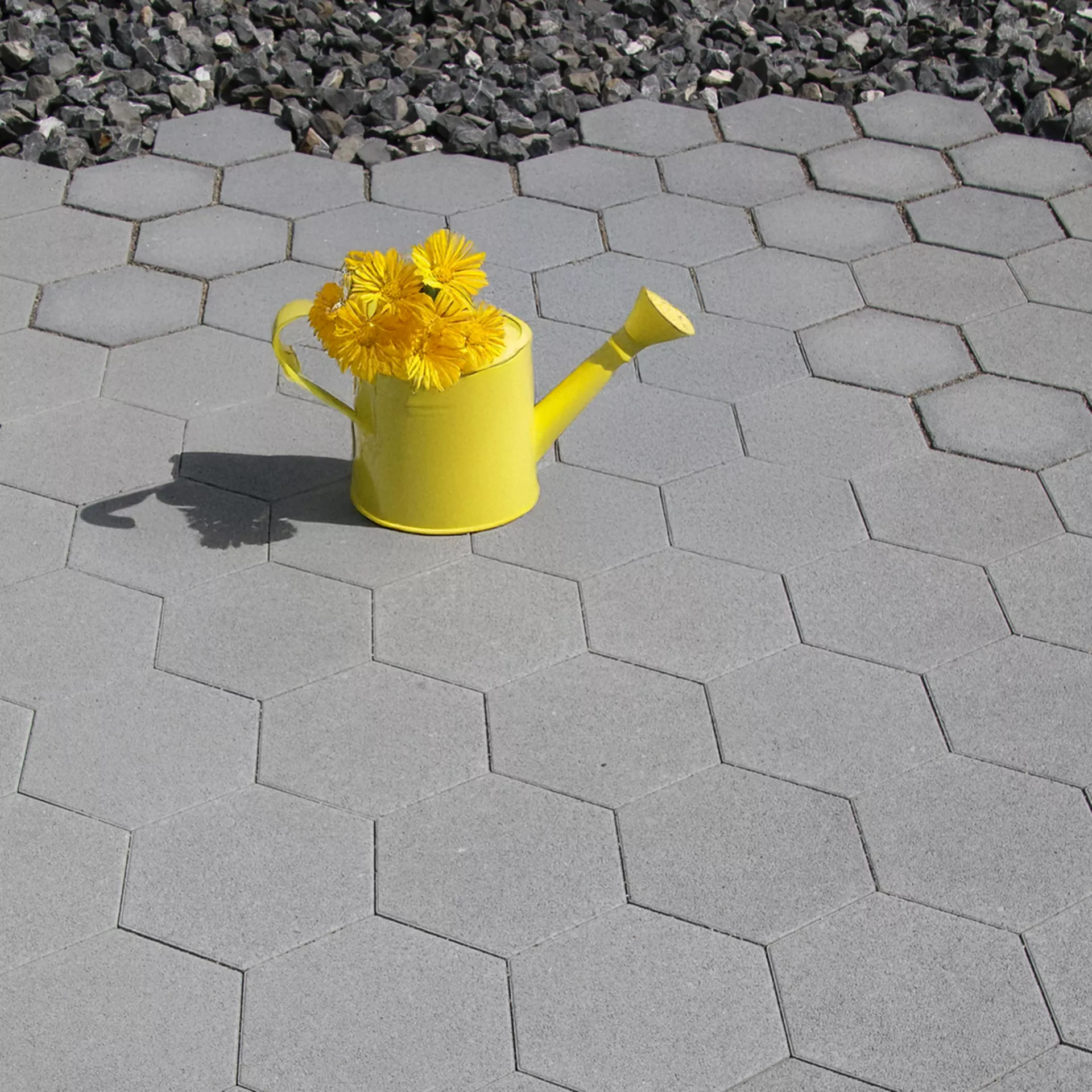 OMEGA<sup>®</sup> Sechseckpflastersteine fein gefast glatt