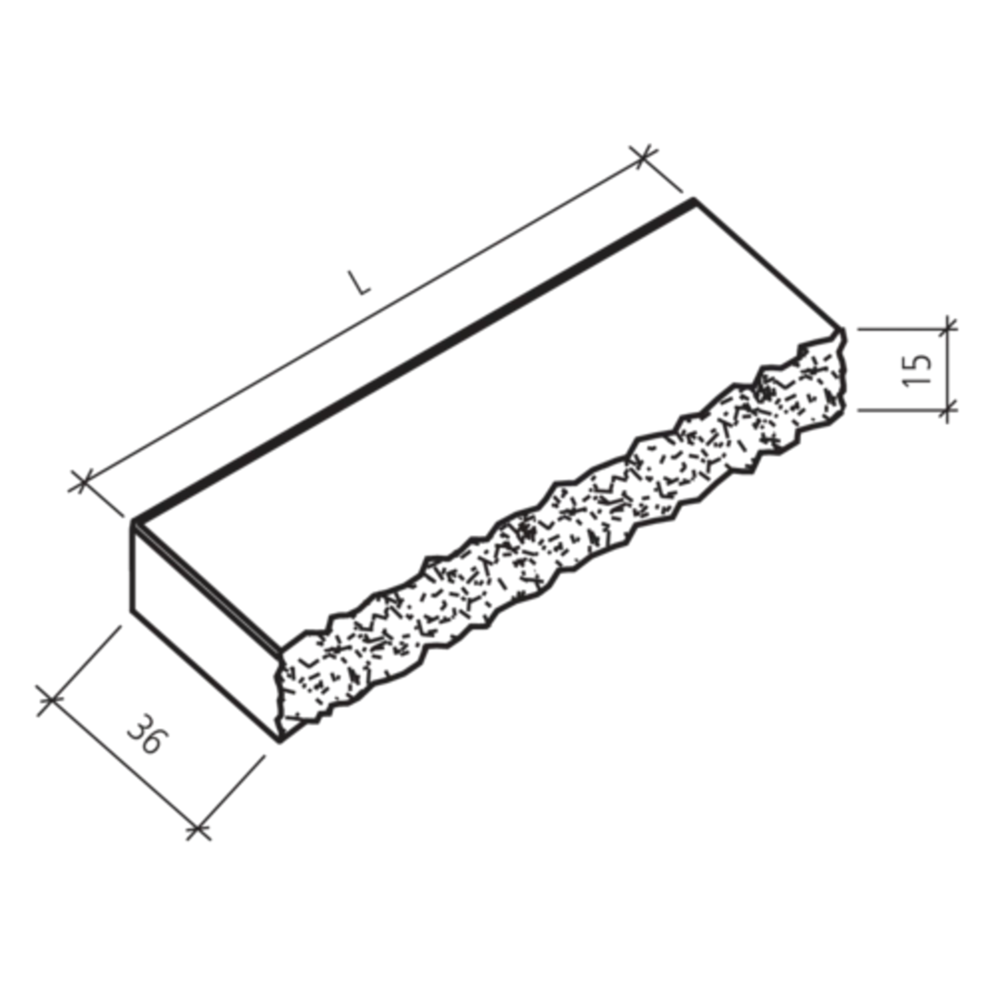 SANTURO<sup>®</sup> Blockstufen gefast gestrahlt