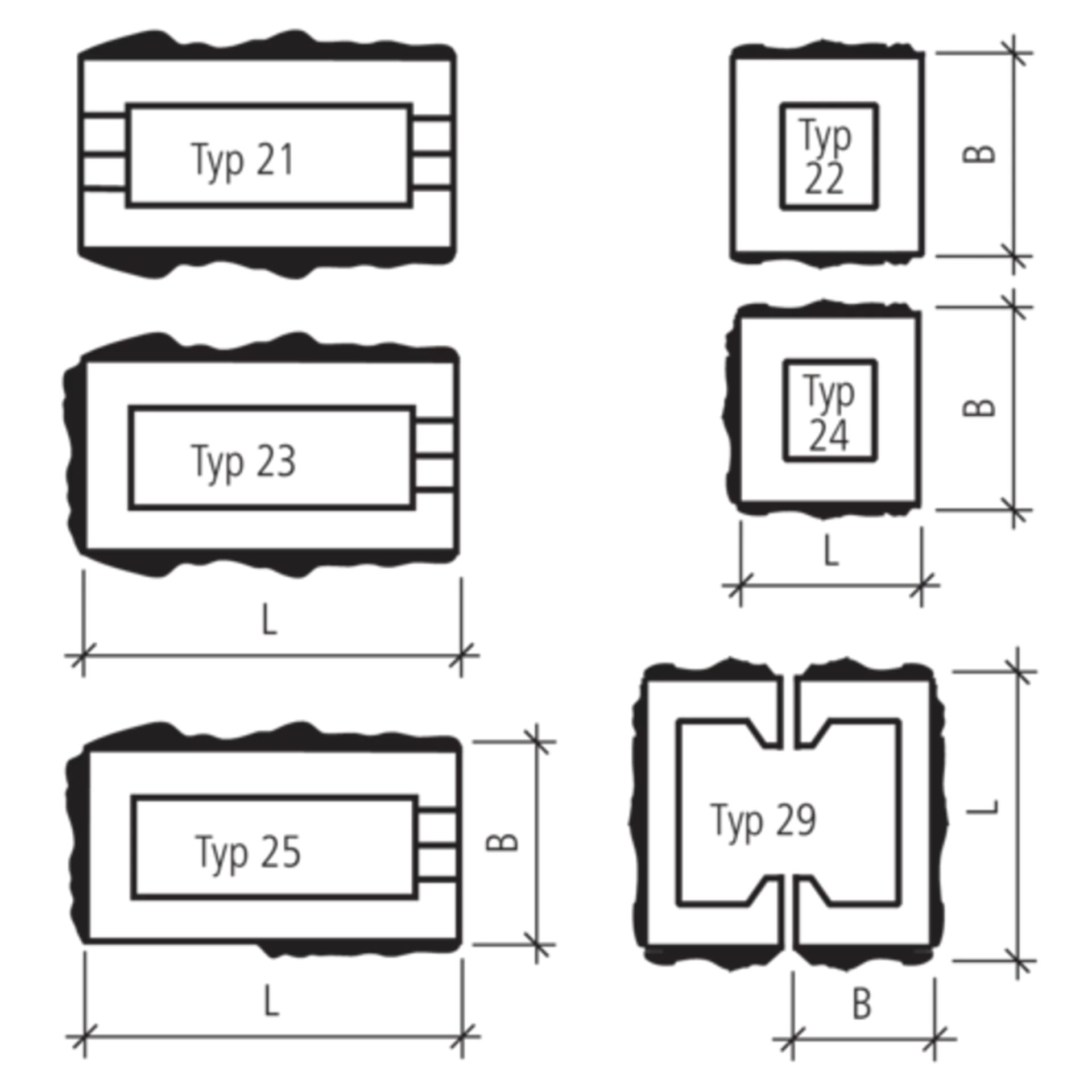 PROFILO Mauersteine 2-seitig strukturiert