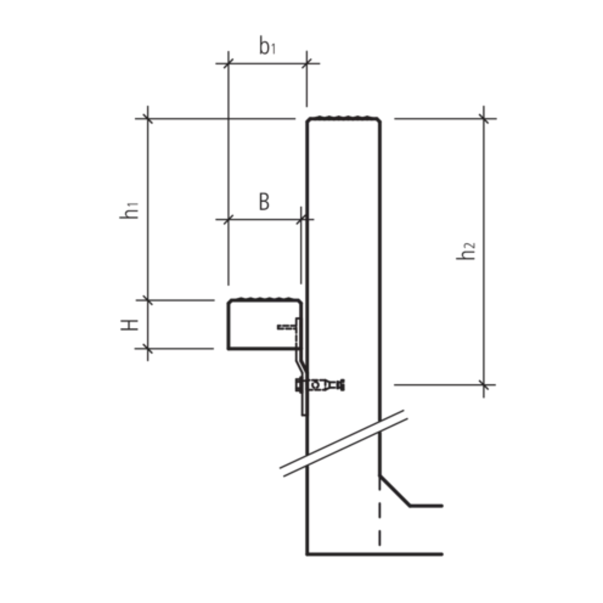Perronwinkel Beton- und Gitterrostauftritte