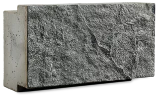 FELSMAUER Böschungselement Mittelstein grau-schwarz strukturiert L 98 cm B 49 cm H 50 cm