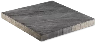 NATURE MOMENTS Gartenplatte hellgrau mit Schieferstruktur vollkantig L 60 cm B 60 cm H 5.5 cm